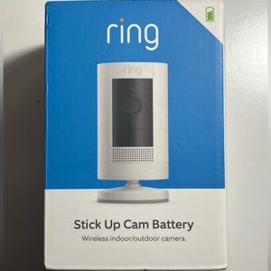 COPY - Ring 1080p Wireless Stick Up Security Camera (Battery)- White * NEW*